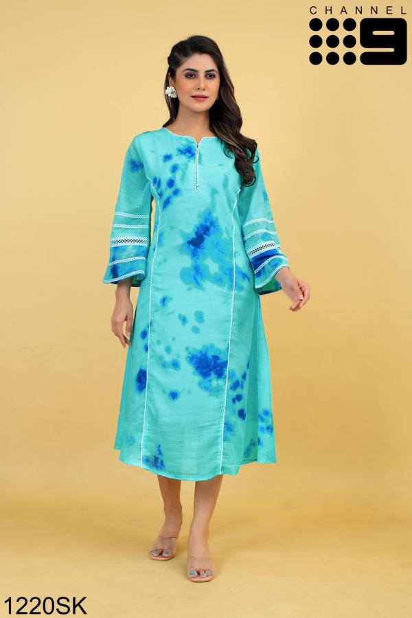 Channel 9 Series 1220SK To 1223SK Digital Printed Long Kurtis